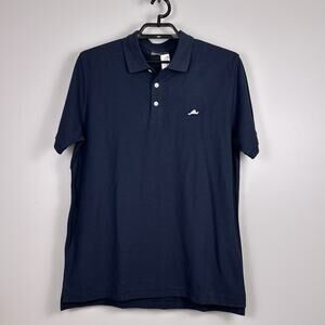 Brickman's of Martha's Vineyard Men's Vineyard Map Polo Shirt Size Medium Blue